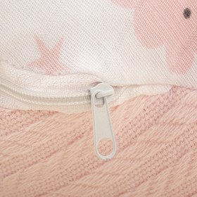 Resim Emzirme Yastığı - Şeker Pembe Örgü - Pembe Bulut 