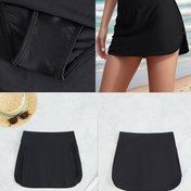 Resim Sade Siyah Yüksek Bel Bikini Etek, Kadın Mayo & Giyim 