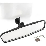 Resim Turcoshop11 Evrensel Siyah 1pcs Araç İç Dikiz Aynası Chevrolet Toyota Nissan Jeep Subaru Hyundai Kia Honda Mazda Ford 