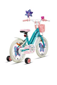 Resim Geroni Butterfly 20 Jant Kız Çocuk Bisikleti 5-8 Yaş Turkuaz-beyaz/mavi Turkuaz-beyaz/mavi 