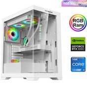 Resim XSR753 i5 12400F 16 GB RAM 512 GB M.2 NVMe SSD 12 GB RTX3060 Sıvı Soğutma FreeDOS Masaüstü Oyun Bilgisayarı Xaser