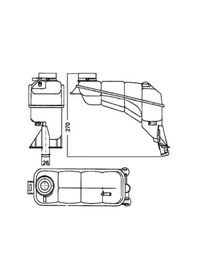 Resim Mercedes E320 W210 Yedek Su Deposu 1995-2002 Mahle Crt117000s 