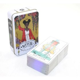 Resim Modern Witch Metal Kutulu Tarot Kartı 