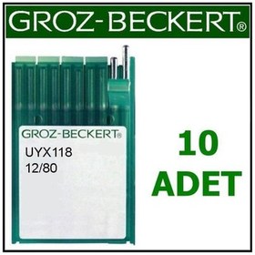 Resim Groz Beckert Uyx128 Gebedur Kemer Makine Iğnesi 12 Numara 