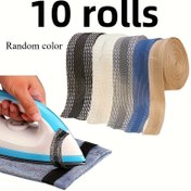 Resim 10 adet Renkli Kendinden Yapışkanlı Pantolon, Kot ve Takımlar için Hem Tape - Kolay DIY Dikişsiz Kenar Şeritleri, Karışık Renkler ve Stiller, Dikiş için Hem Tape 