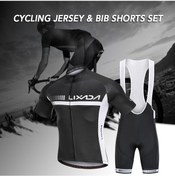 Resim Lixada Yaz Bisiklet Forması Set Kısa Kollu Bisiklet Xl Siyah 