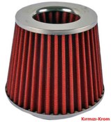 Resim Carub Ses Ve Performans Arttırıcı Açık Hava Filtresi +6 Hp Kırmızı Aparatlı Üniversal 