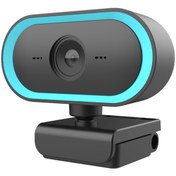 Resim Cbtx 2K HD Geniş Açı Webcam 360° Rotasyon USB Mikrofonlu Webcam Mavi 