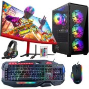 Resim Turbox TX5261 Intel I5 3470 16GB Ram 256GB SSD 4gb RX560 23.6 Inç Curved Oyuncu Masaüstü Bilgisayarı 