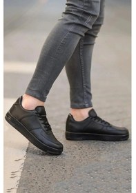 Resim Siyah Sneaker Spor Ayakkabı Siyah 