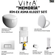 Resim Vitra Memoria Rim-Ex Klozet ve Soft Kapak Seti. Beyaz 