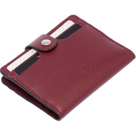Resim Bordo Deri Unisex Kredi Kartlık - S1KK00001653-X31 