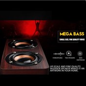 Resim Springsun M5 Mini Doodle Ahşap Subwoofer Kablosuz Bt Fm Hoparlör Enhancebas Ev Kullanımı Müzik Çalar 