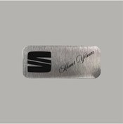 Resim CRF Kişiye Özel Seat Metal Etiket 3x7 cm Arkası Yapışkanlı 1 Adet 