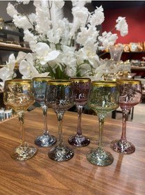 Resim Paşabahçe Lal-506 6 Lı Kahve Yanı Su Bardağı Renkli Lüsterli Renkli 