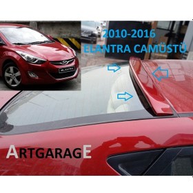 Resim Hyundai Elantra Boyasız Camüstü Spoileri-fiberglass 