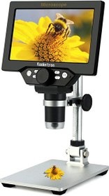 Resim Koolertron 12MP 1-1200X Büyütme 1080P 7" LCD Dijital Mikroskop 