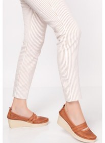 Resim Artı-Artı014-14153-7 Hakiki Deri Ortopedik Kadın Tabaı Ayakkabı 