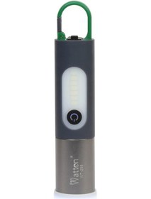 Resim Watton Wt-298 Şarjlı El Feneri 750 Lümen Kamp Lambası Type-c Girişli Led+2835led Gri 