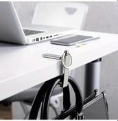 Resim Willowhaven 1 Adet Gri Katlanır Metal Çanta Askısı Telefon Tutucu - Temel Stil Masaüstü Aksesuarı Diğer 