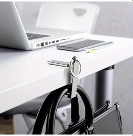 Resim Willowhaven 1 Adet Gri Katlanır Metal Çanta Askısı Telefon Tutucu - Temel Stil Masaüstü Aksesuarı Diğer 