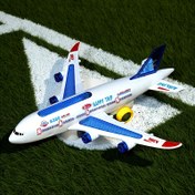 Resim A380 Uçak Model Oyuncak - Gerçekçi Dokulu, Mavi ve Beyaz Uçan Makine Replicası, Havacılık Tutkunları ve Masa Dekoru İçin Mükemmel Hediye (Piller Dahil Değil), Uçak Hediyeleri, Detaylı El Sanatları 