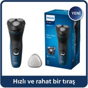 Resim Philips 1000 Serisi Tıraş Makinesi-Sıfır Tıraş,Su Geçirmez,Esnek Başlık S1134/00 