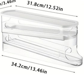 Resim Cordial Çift Katlı Yumurta Saklama Kutusu - Beyaz, 12'li, Katlanır Buzdolabı Organizer 