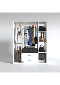 Resim Kenzlife giysi dolabı orhan 175*120*40 byz gardırop 2 çekmeceli 