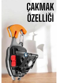 Resim Yeni Nesil Kamp Feneri Çok Fonksiyonlu Fener Anahtarlık Usb Çakmaklı Cam Kırıcı Kemer Kesici Açacak Diğer 