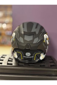 Resim CRN CYBER FF-871 ÜST KALİTE MOTOR KASKI 