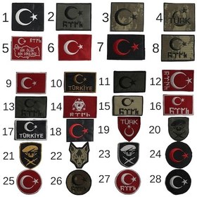 Resim Baggor Cırtlı Askeri Patch/Peç (Yama) - Arma Modelleri Haki 