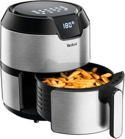 Resim Tefal Ey401D Easy Fry Deluxe Sıcak Hava Fritözü, Paslanmaz Çelik/Siyah, 1500 Watt, 4 L Kapasite, 6 Porsiyona Kadar 