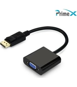 Resim PrimeX Plus PX-1320 Display Port To Analog VGA Aktif Dönüştürücü 