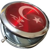Resim Türk Bayraklı El Aynası 