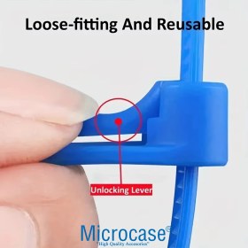 Resim Microcase Yeniden Kullanılabilir Bağcık Kablo Eşya Sabitleme Düzenleme Bağı 20CM 5 Adet - AL5254 