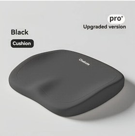 Resim Elmpaly Siyah Ergonomik Hafıza Köpüğü Oturma Minderi Uzun Süreli Oturma Ofis Ve Ev İçi Taşınabilir 