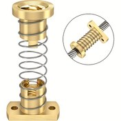 Resim 1 takım 3D yazıcı aksesuarları, T8 çubuk geri dönüşü önleyici somun, boşluksuz paslanmaz çelik çubuk freze kenarı pirinç somunu, CNC ve 3D yazıcılarda döndürme önleyici yaylı somunlar için kullanılır, Ender 3 ve CR10 modelleriyle uyumludur, sıcak hatırlatma: Bu aksesuar çubukları içermez, malzeme yüksek kaliteli pirinçtir, diş özellikleri T şekilli diştir, çap = 8mm, adım = 2mm, öngörü = 8mm veya öngörü = 4mm veya öngörü = 2mm 
