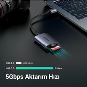 Resim Ugreen Usb 3.0 Micro Sd Tf Ve Sd Hafıza Kartı Okuyucu 