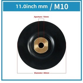 Resim Geeksen Esnek Lastik Uçlu Taş İşleme Aparatı - Evrensel Yapıştırıcı, M10 Delikli 3 İnç 8 Cm Otomatik Tutucu Disk, Flaşlama Ve Yuvarlak Kesim İçin 