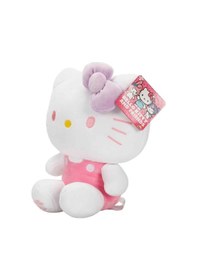 Resim Hello Kitty Pembe Tulumlu Peluş Oyuncak 22 Cm Yumuşak Figür Çok Renkli 