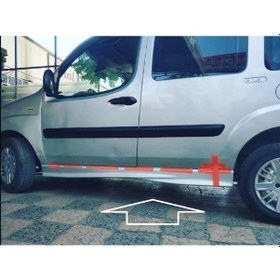 Resim Doblo 2 Marşpiyel Takımı Sağ Sol Takım Parlak Siyah 