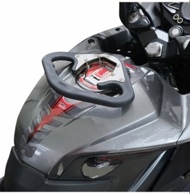 Resim GP Kompozit Bajaj Pulsar RS 200 2015-2024 Uyumlu Depo Üstü Artçı Tutamak Siyah 