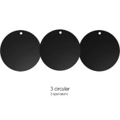 Resim GongtuShop 3 Dairesel Stil Yianerm Orijinal Metal Plakalar Manyetik Araç Telefon Tutacağı Için Yapıştırıcılı Demir Levhalar Ekstra Ince Mıknatıs Araç Montaj Standı Için Kullanılır (Yurt Dışından) 