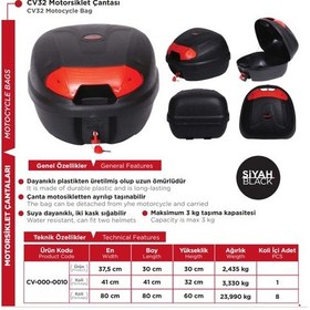 Resim CV 32 MOTORSİKLET ÇANTASI SİYAH (ARWİC) 