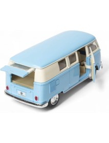 Resim Çek Bırak 1962 Metal Model Klasik Oyuncak Volkswagen T1 Minibüs Pastel Mavi 