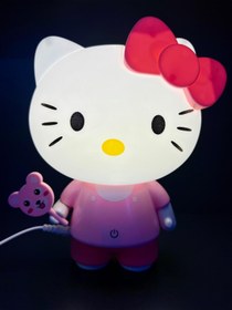 Resim doğan hediyelik Hello Kitty 3 Kademe Led Işıklı Çocuk Masa Gece Lambası-3d Galaxy Kuromi My Melody Sevgili Oyuncak 