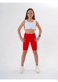 Resim Cupro Ramie Spor Tayt Spor Bisiklet Taytları. 321779701 Kırmızı 