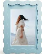 Resim Gaojunshop01 Dalgalı Desenli 4x6 İnç Mavi Duvar Ve Masaüstü Fotoğraf Çerçevesi - Modern Dekor 