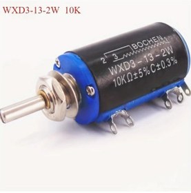 Resim Wangxi 2 Adet Hassas Çok Dönüşlü Sargılı Potansiyometre Wxd3-13-2w 10k 4.7k 